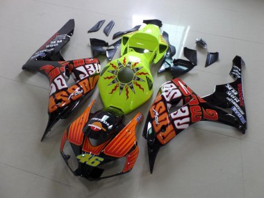 Fluro Rossi 2006-2007 Honda CBR1000RR Motorcycle Fairings