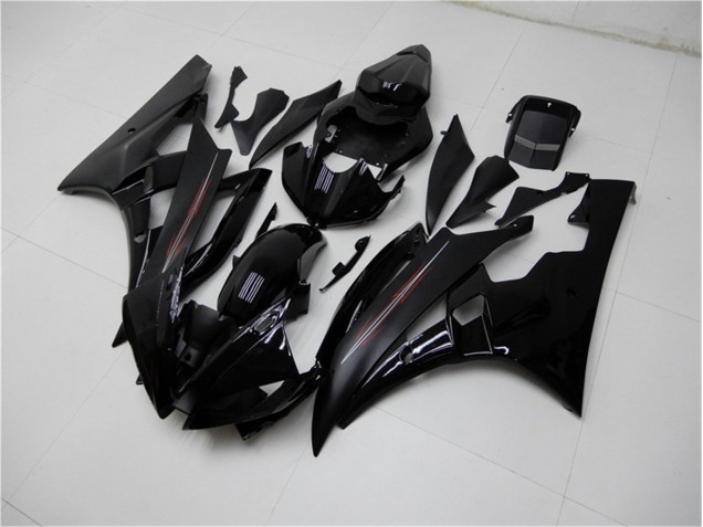 Glossy Matte Black 2006-2007 Yamaha YZF R6 Motorcycle Fairings