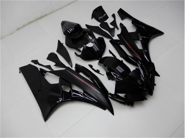 Glossy Matte Black 2006-2007 Yamaha YZF R6 Motorcycle Fairings