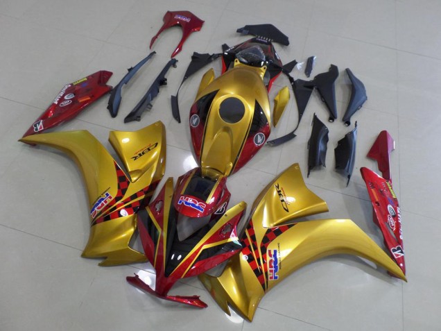 Gold and Dark Red 2012-2016 Honda CBR1000RR Motorcycle Fairings Gold and Dark Red 2012-2016 Honda CBR1000RR Motorcycle Fairings