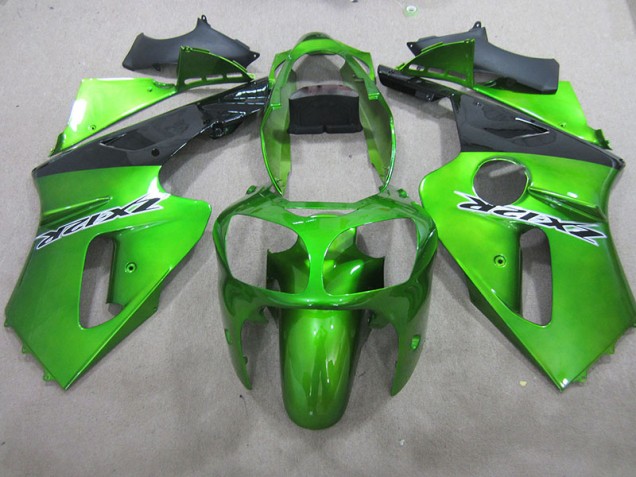Green 2000-2001 Kawasaki ZX12R Motorcycle Fairings Green 2000-2001 Kawasaki ZX12R Motorcycle Fairings