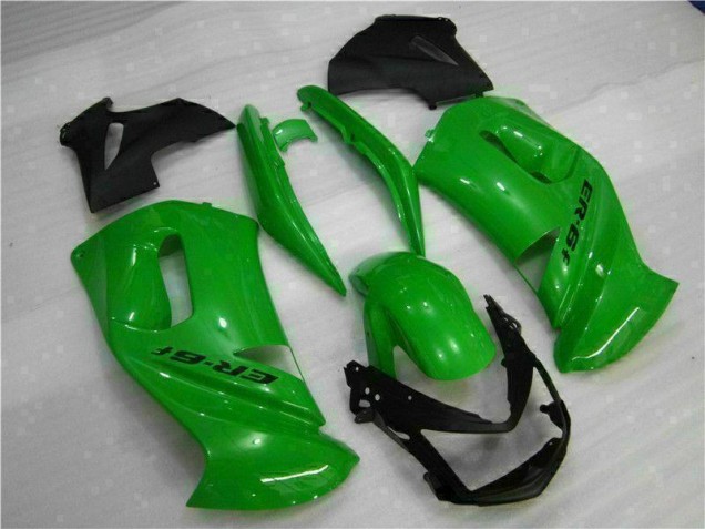 Green 2006-2008 Kawasaki EX650 Motorcycle Fairings Green 2006-2008 Kawasaki EX650 Motorcycle Fairings