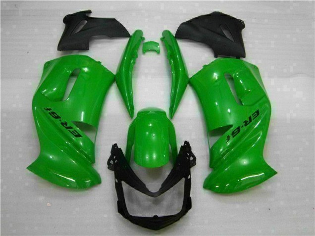 Green 2006-2008 Kawasaki EX650 Motorcycle Fairings Green 2006-2008 Kawasaki EX650 Motorcycle Fairings