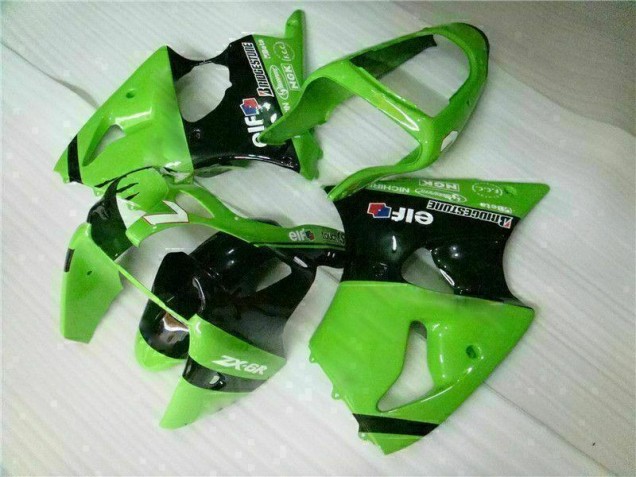 Green Black 2000-2002 Kawasaki ZX6R Full Motorcycle Fairing Kits Green Black 2000-2002 Kawasaki ZX6R Full Motorcycle Fairing Kits