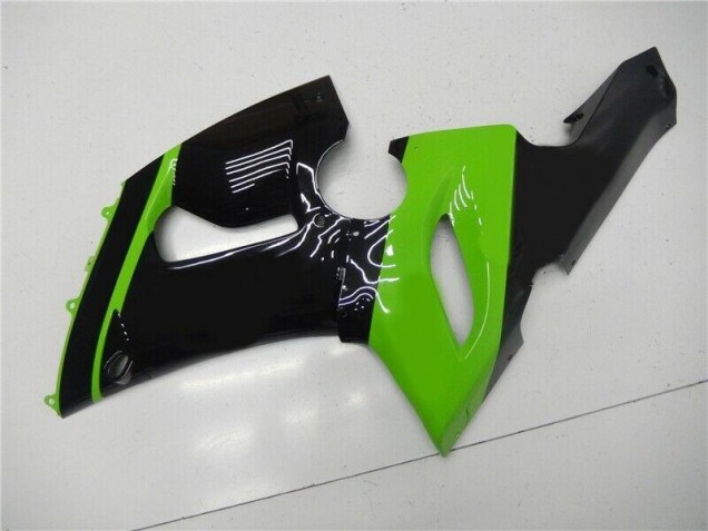 Green Black 2005-2006 Kawasaki ZX6R Motorcycle Fairing Green Black 2005-2006 Kawasaki ZX6R Motorcycle Fairing