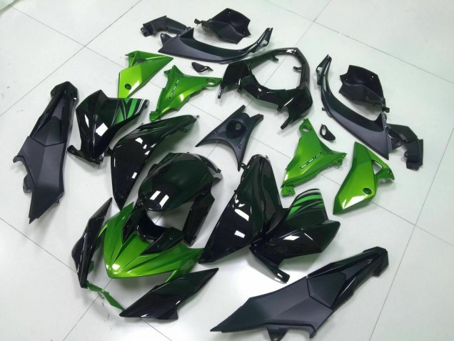 Green Black 2013-2016 Kawasaki Z800 Motorcycle Fairings Green Black 2013-2016 Kawasaki Z800 Motorcycle Fairings