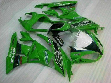 Green Black LeoVince 2009-2012 Kawasaki ZX6R Motorcycle Fairings