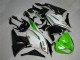 Green Black White 25 2009-2012 Kawasaki ZX6R Motorcycle Fairings Green Black White 25 2009-2012 Kawasaki ZX6R Motorcycle Fairings
