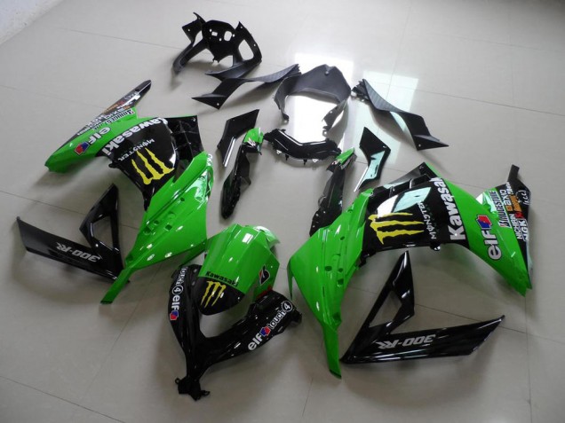 Green Monster 2013-2016 Kawasaki ZX300R Motorcycle Fairings Green Monster 2013-2016 Kawasaki ZX300R Motorcycle Fairings