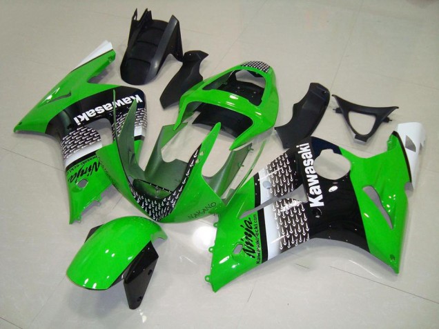 Green Nakano 2003-2004 Kawasaki ZX6R Motorcycle Fairings Green Nakano 2003-2004 Kawasaki ZX6R Motorcycle Fairings