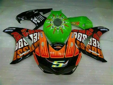 Green Orange 2008-2011 Honda CBR1000RR Motorcycle Fairings