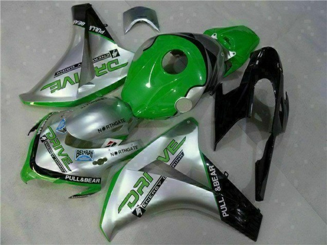 Green Silver 2008-2011 Honda CBR1000RR Motorcycle Fairings Green Silver 2008-2011 Honda CBR1000RR Motorcycle Fairings