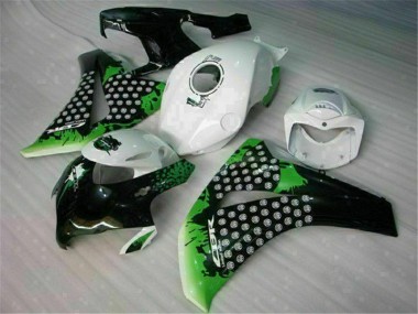 Green White 2008-2011 Honda CBR1000RR Motorcycle Fairings