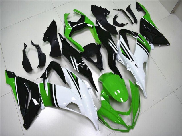 Green White Black 2013-2018 Kawasaki ZX6R Motorcycle Fairings Green White Black 2013-2018 Kawasaki ZX6R Motorcycle Fairings