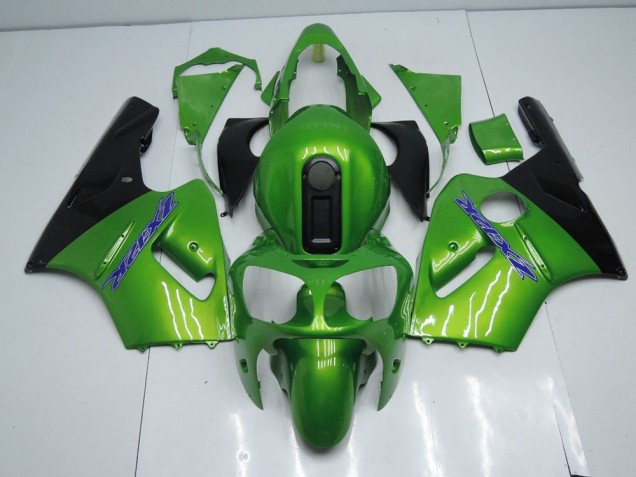 Green and Black 2000-2001 Kawasaki ZX12R Motorcycle Fairings Green and Black 2000-2001 Kawasaki ZX12R Motorcycle Fairings