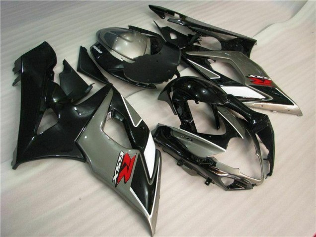 Grey Black 2005-2006 Suzuki GSXR 1000 Motorcycle Fairing Grey Black 2005-2006 Suzuki GSXR 1000 Motorcycle Fairing