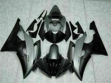 Grey Black 2008-2016 Yamaha YZF R6 Motorcycle Fairings
