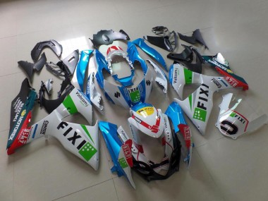 Light Blue Fixi 2009-2016 Suzuki GSXR 1000 Motorcycle Fairings