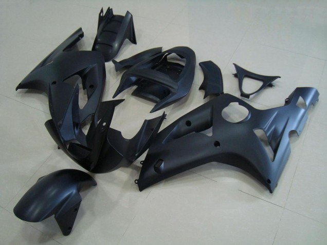 Matte Black 2003-2004 Kawasaki ZX6R Motorcycle Fairing Matte Black 2003-2004 Kawasaki ZX6R Motorcycle Fairing