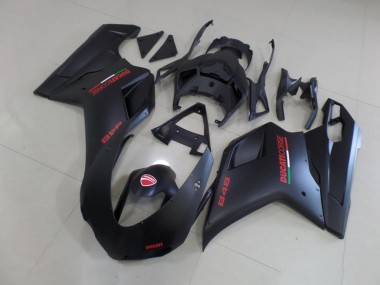 Matte Black Red Sticker 2007-2014 Ducati 848 1098 1198 Motorcycle Fairings