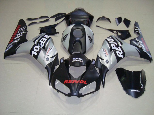 Matte Black Silver Repsol 2006-2007 Honda CBR1000RR Motorcycle Fairing