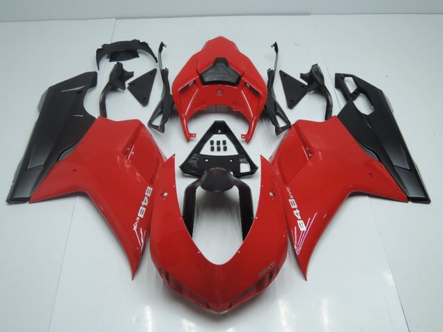 OEM Style Red with Matte Black Side 2007-2014 Ducati 848 1098 1198 Motorcycle Fairings OEM Style Red with Matte Black Side 2007-2014 Ducati 848 1098 1198 Motorcycle Fairings