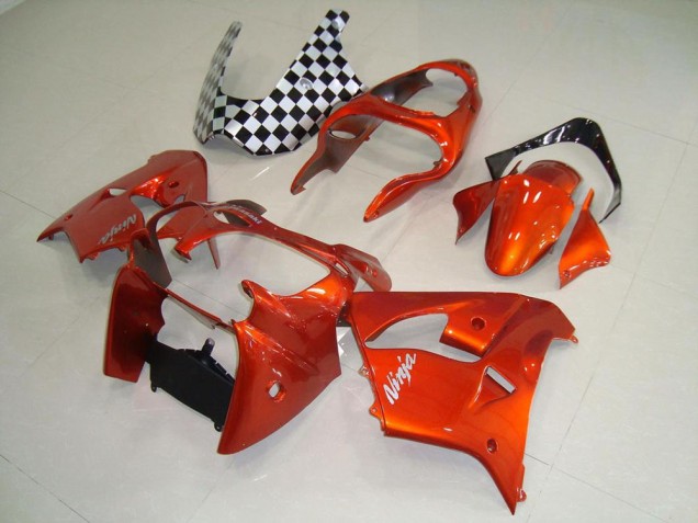 Orange 2000-2001 Kawasaki ZX9R Motorcycle Fairings