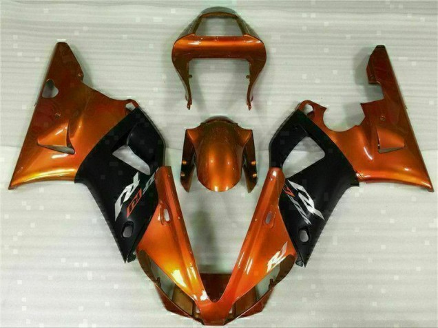 Orange 2000-2001 Yamaha YZF R1 Motorcycle Fairings Orange 2000-2001 Yamaha YZF R1 Motorcycle Fairings
