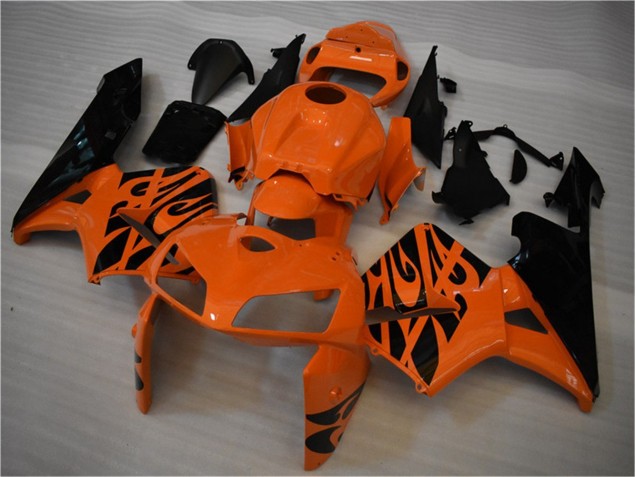 Orange Black 2005-2006 Honda CBR600RR Motorcycle Fairing Orange Black 2005-2006 Honda CBR600RR Motorcycle Fairing