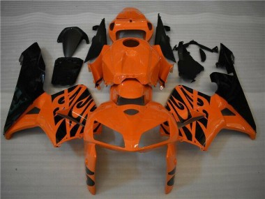 Orange Black 2005-2006 Honda CBR600RR Motorcycle Fairing