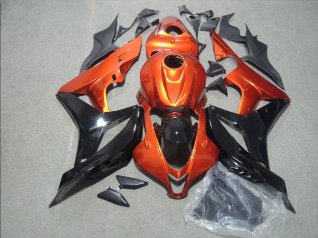 Orange Black 2007-2008 Honda CBR600RR Motorcycle Fairings Orange Black 2007-2008 Honda CBR600RR Motorcycle Fairings