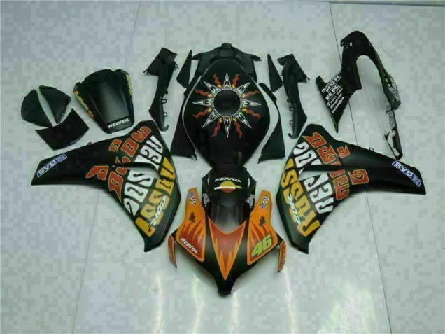 Orange Black 2008-2011 Honda CBR1000RR Motorcycle Fairings Orange Black 2008-2011 Honda CBR1000RR Motorcycle Fairings