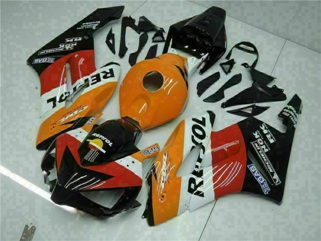 Orange Black Repsol 2004-2005 Honda CBR1000RR Motorcycle Fairings Orange Black Repsol 2004-2005 Honda CBR1000RR Motorcycle Fairings