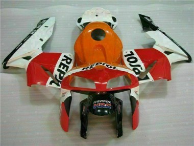Orange Black Repsol 2005-2006 Honda CBR600RR Motorcycle Fairing