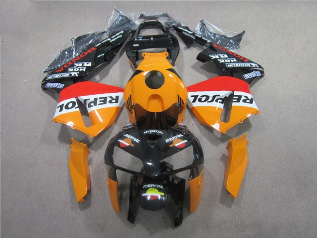 Orange Black Repsol 2005-2006 Honda CBR600RR Motorcycle Fairings Orange Black Repsol 2005-2006 Honda CBR600RR Motorcycle Fairings