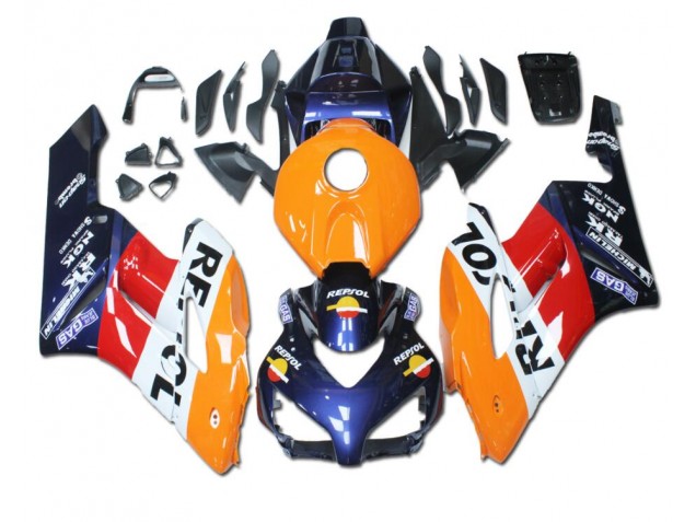 Orange Red Blue Repsol 2004-2005 Honda CBR1000RR Motorcycle Fairings