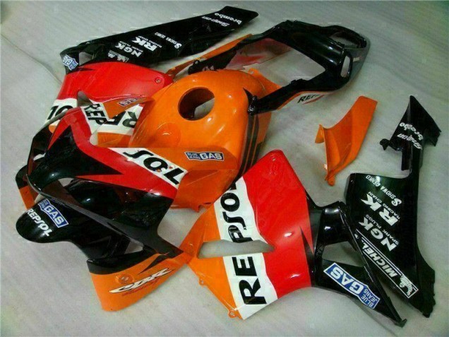 Orange Repsol 2003-2004 Honda CBR600RR Motorcycle Fairings