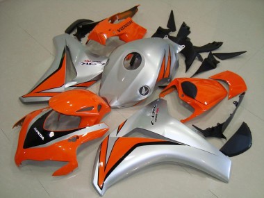 Orange Silver 2008-2011 Honda CBR1000RR Motorcycle Fairings