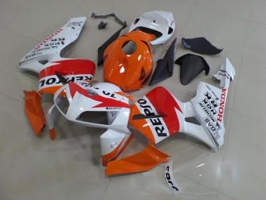 Orange White Repsol 2005-2006 Honda CBR600RR Motorcycle Fairings