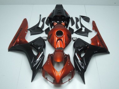 Orange and Black 2006-2007 Honda CBR1000RR Motorcycle Fairings