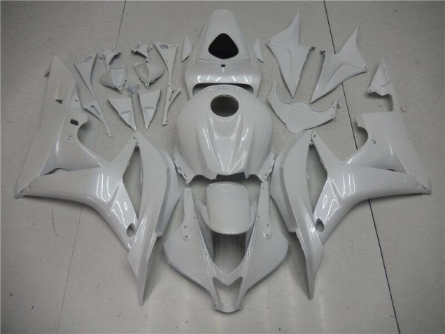 Pearl White 2007-2008 Honda CBR600RR Motorcycle Fairing