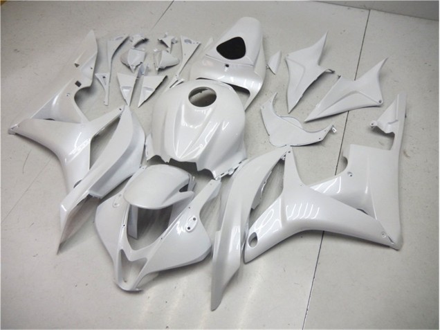Pearl White 2007-2008 Honda CBR600RR Motorcycle Fairing