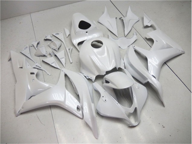 Pearl White 2007-2008 Honda CBR600RR Motorcycle Fairing
