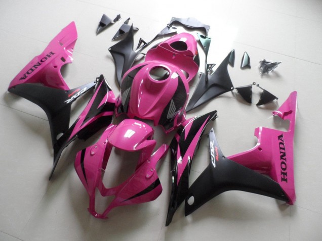 Pink Black 2007-2008 Honda CBR600RR Motorcycle Fairings Pink Black 2007-2008 Honda CBR600RR Motorcycle Fairings