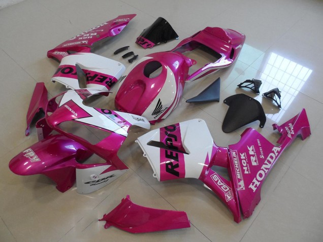 Pink Repsol 2003-2004 Honda CBR600RR Motorcycle Fairing Pink Repsol 2003-2004 Honda CBR600RR Motorcycle Fairing