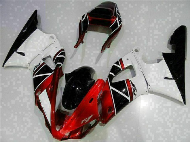 Red 2000-2001 Yamaha YZF R1 Motorcycle Fairing Kits & Plastic