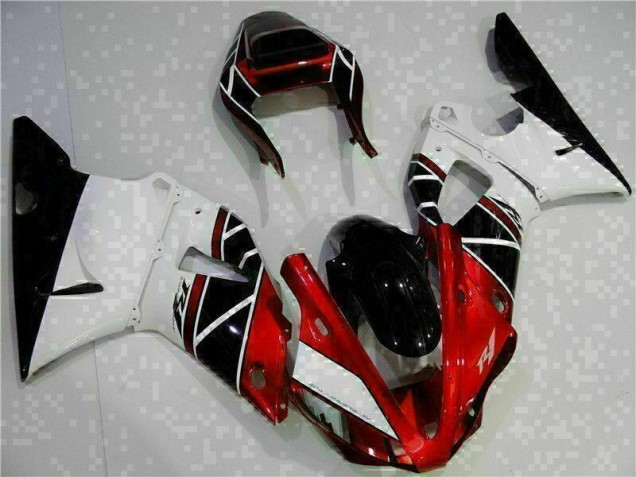 Red 2000-2001 Yamaha YZF R1 Motorcycle Fairing Kits & Plastic