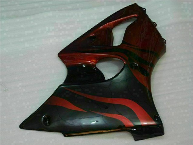 Red 2000-2002 Kawasaki ZX6R Motorcycle Fairing Red 2000-2002 Kawasaki ZX6R Motorcycle Fairing