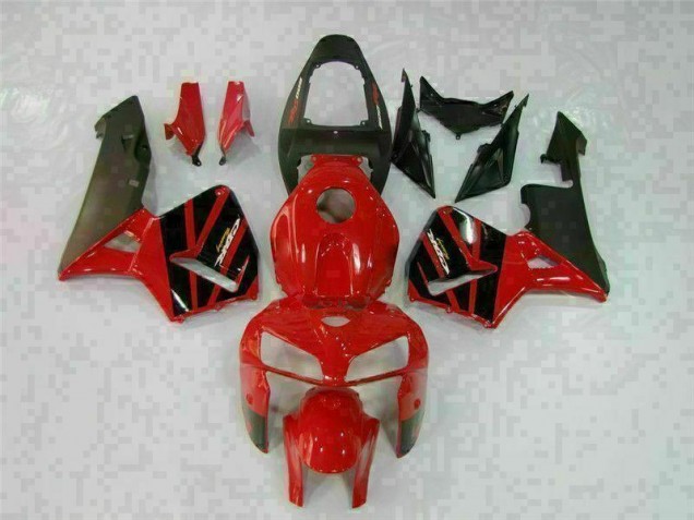 Red 2005-2006 Honda CBR600RR Motorcycle Fairings Red 2005-2006 Honda CBR600RR Motorcycle Fairings