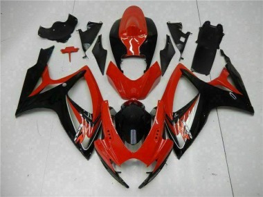 Red 2006-2007 Suzuki GSXR 600/750 Motorcycle Fairing